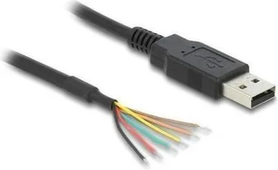 Obrázok produktu pre DeLOCK 83527, Čierna, 1,8 m, USB Typ-A, Samec, Priamy, 3 MB/s