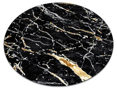 Imagen del producto de Alfombra ALLURE 1963 circulo Mármol - Estructural, elegante, glamurosa / oro circulo 150 cm
