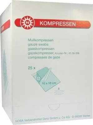 Produktbild von MULLKOMPRESSEN 10x10 cm steril 8fach