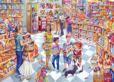 Produktbild von GIBSONS Puzzle Village News 1000 Teile