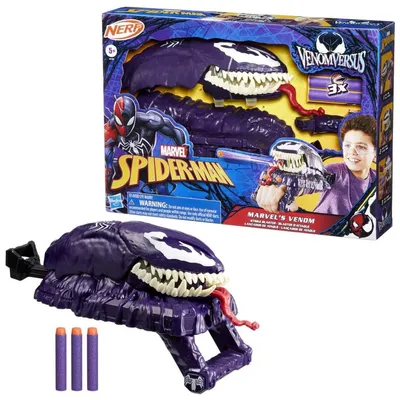 Produktbild von Marvel Spider-Man VenomVersus Marvel’s Venom Strike Blaster, Blaster für Spielzeughandschuhe, 5 Jahr(e)