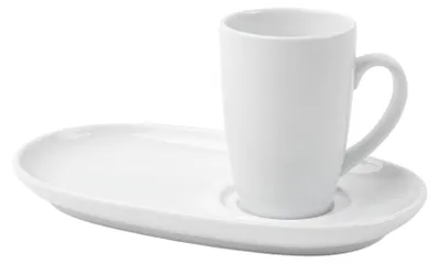 Produktbild von 2-tlg. Porzellan Becher-Setplatten-Set 0,24 l "Ceto" Holst Porzellan