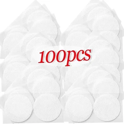 Produktbild von Selbstklebende Brustwarzenabdeckungen - Brustwarzenpads - 100 Stück - Bambusfaser - Unsichtbar - Weiß