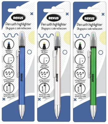 Image de Stylo avec surligneur sous blister