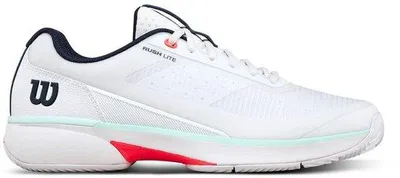 Image de Chaussures de tennis pour hommes WILSON RUSH LITE 5 CLAY, couleur blanche, taille 7,5