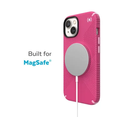 Productafbeelding van Speck Presidio2 Grip, hoesje, geschikt voor Apple iPhone 14 Plus en iPhone 15 Plus, 17 cm (6.7 inch), roze