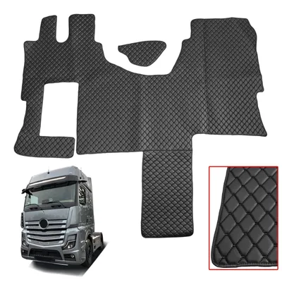 Image de Tapis de sol pour camion Mercedes Actros SOLOSTAR MP4 MP5 NOIR Stitche Truck Accessories