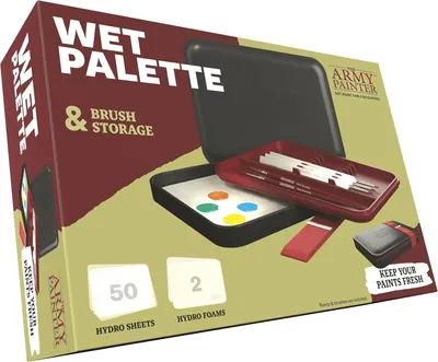 Productafbeelding van The Army Painter - Wet Palette - Nat palet met 50 hydrovellen en 2 sponzen