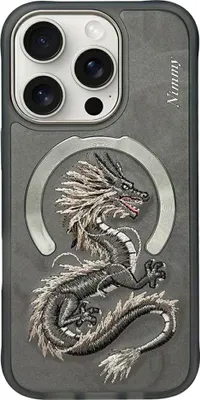 Obrázok produktu pre NIMMY puzdro DRAGON kompatibilné s MagSafe pre IPHONE 16 Pro sivé