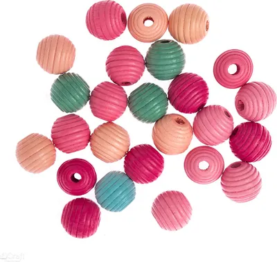 Zdjęcie produktu dla Drewniane Koraliki, Frezowanei 15 Mm, 25 Szt. 8455
