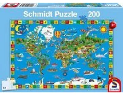 Obrázek produktu pro Schmidt Spiele 56118, 200 kusů, Mapy, 8 rok/roky