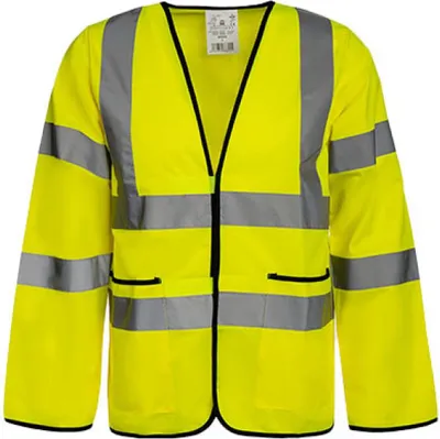 Produktbild von Korntex KXLWJ | Herren Light Weight Hi-Viz Jacket EN ISO 20471 Class 3 - Farbe: Signal Yellow - Größe: M