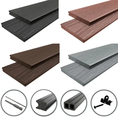 Produktbild von WPC Profi Terrassendielen Garten 220 cm Massiv Diele 20mm Bausatz Set 12 - 68m²