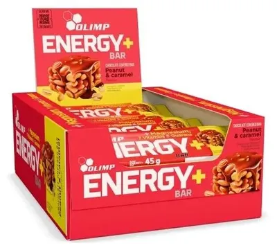 Produktbild von Olimp Energy+ Bar 20x45g Peanut & Caramel