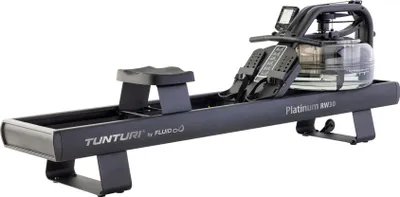 Produktbild von Tunturi Platinum RW30 Rudertrainer - Rudergerät mit 4 Widerstandsstufen - Herzfrequenzmesser - Wasserwiderstand - Rudergerät für Zuhause
