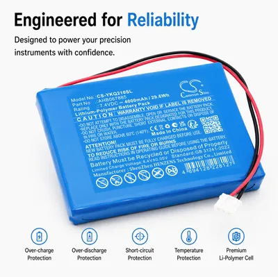 Image de TECHTEK Batterie compatible avec [Yokogawa] AQ2100 remplace AHB067885