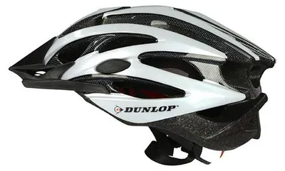 Immagine prodotto di Dunlop - Casco da MTB regolabile, taglia M (55-58 cm), bianco e nero