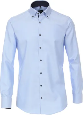 Produktbild von VENTI Herren Businesshemd Langarm Button-Down Modern-Fit Hellblau 39