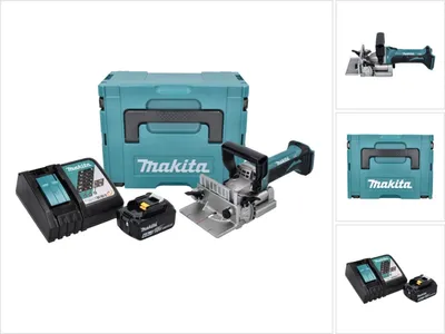 Produktbild von Makita DPJ 180 RG1J Akku Nutfräse 18 V 100 mm + 1x Akku 6,0 Ah + Ladegerät + Makpac