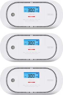 Produktbild von X-Sense XC01 Kohlenmonoxiddetektor - 3 Stück- 10-Jahres-Batterie - 10-Jahres-Figaro®-Sensor - LCD-Display - Europäischen Norm - CO-melder