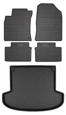 Produktbild von Gummimatten + Kofferraumwanne für Kia Ceed III 2018- (Kombi) – Schwarz, passgenau – Wielganizator SolidPRO