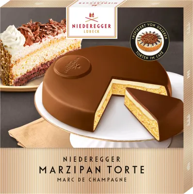 Produktbild von Niederegger Marzipan-Torte Marc de Champagne Vollmilch-Schokolade 185g