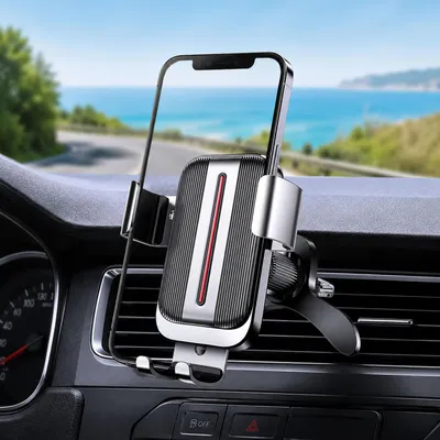 Produktbild von Handyhalterung Auto für Smartphones von 4,7 bis 7,2 Zoll, 360° Drehbar, Silber