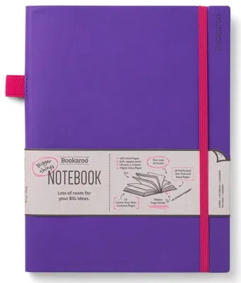 Zdjęcie produktu dla Notatnik duży fioletowy Bookaroo Journal