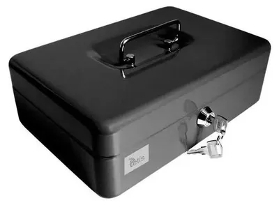 Produktbild von Metallkästchen 19,4 x 14,4 x 7,5 cm, schwarz – Tetis