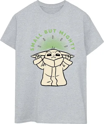 Produktbild von Star Wars - "The Mandalorian Small But Mighty" T-Shirt für Damen BI45891 (3XL) (Grau)