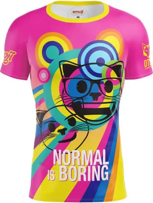 Produktbild von Otso Emoji Normal Is Boring Kurzarm-t-shirt Mehrfarbig L Herren Mehrfarbig L