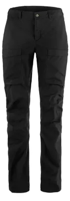 Productafbeelding van Fjällräven dames hybride wandelbroek Abisko Trail, kleur zwart, maat 44R