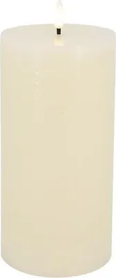 Produktbild von Candela Lights LED Kerze Echtwachs fernbedienbar 10x20 cm cream rustic