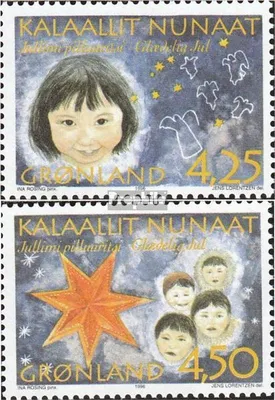 Produktbild von Briefmarken Dänemark - Grönland 1996 Mi 297y-298y (kompl.Ausg.) postfrisch Weihnachten