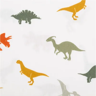 Produktbild von Baumwollstoff Meterware Popeline DInos wollweiß 1,45m