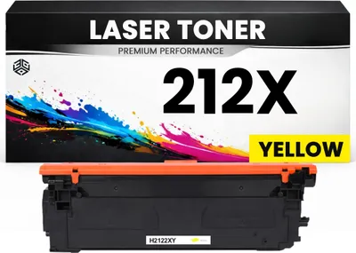 Produktbild von Toner kompatibel für HP W2122X(212X) Color LaserJet Enterprise M554dn/M555dn/M555x MFP M578f/M578dn Color LaserJet Enterprise Flow MFP M578c/M578z in Gelb