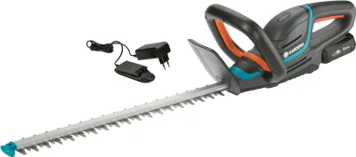 Zdjęcie produktu dla Gardena 14730-20 Gardena akumulatorowe nożyce do żywopłotu Comf. Cut, 50/18V-P4A Zestaw gotowy do użycia