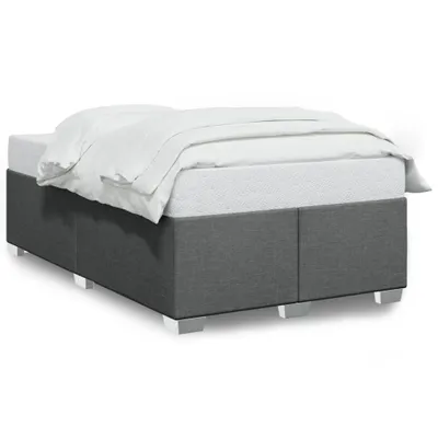Produktbild von vidaXL Bettgestell ohne Matratze Dunkelgrau 120x200 cm Stoff