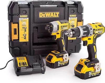 Image de Elektrowerkzeug Combo Dewalt Dck266P2T (Dcd796+Dcf887) 2X5,0Ah 18V