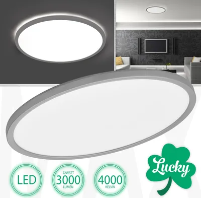 Produktbild von LED Deckenleuchte LUCKY 22W, Neutralweiß, Rund