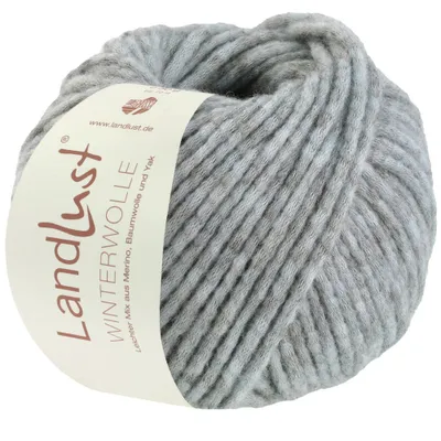 Produktbild von Lana Grossa Landlust Winterwolle, Farbe:032 - Graublau meliert