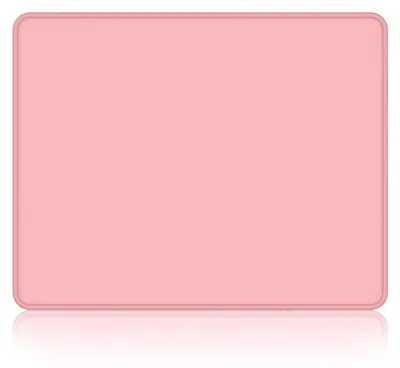 Produktbild von Mauspad 26 x 21 cm Rosa Rutschfest Wasserdicht Genähte Kanten