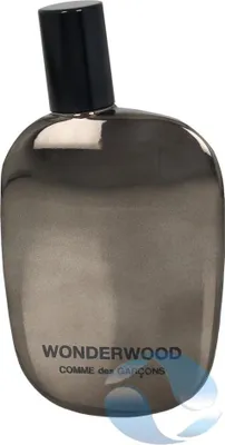 A bottle of Comme des Garçons Wonderwood Eau de Parfum.