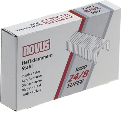 Produktbild von Heftklammern 24/8 verzinkt VE=100x1000 Stück