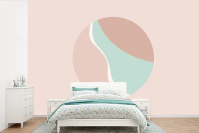 Produktbild von MuchoWow® Fototapete für Wohnzimmer oder Schlafzimmer Wandtapete Vinyl Motivtapete Sommer - Strand - Pastell - 390x260 cm - Papiertapete