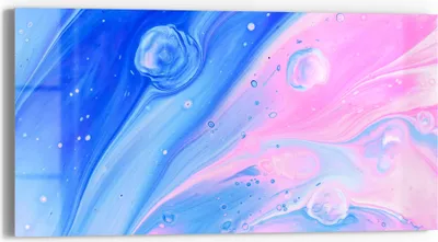 Produktbild von DEQORI Glasbild Echtglas 60x30 cm 'Kosmische Harmonie' Wandbild Bild modern Deko