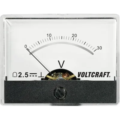 Produktbild von VOLTCRAFT AM-60X46/30V/DC AM-60X46/30V/DC Einbau-Messgerät AM-60X46/60V/DC 30 V Drehspule