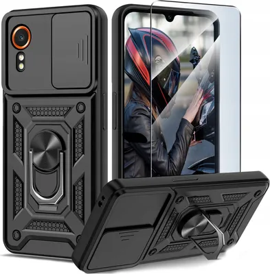 Obrázek produktu pro Pouzdro pro Samsung Galaxy Xcover 7 PANCERNE SLIDE RING CASE + SKLO 9H