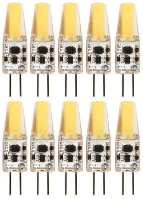Produktbild von LED-Stiftsockellampe McShine Silicia COB G4 1,5W 200lm warmweiß 10er-Pack