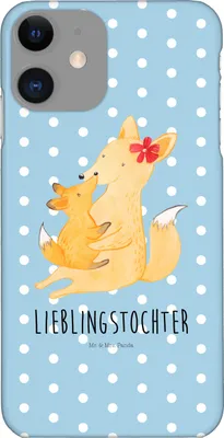 Produktbild von Mr. & Mrs. Panda Iphone 11 Handyhülle Fuchs Mama - Blau Pastell - Geschenk, Tochter, Bruder, XR, Schoß, Handy Schutzhülle, Cover, Hülle, Mutter